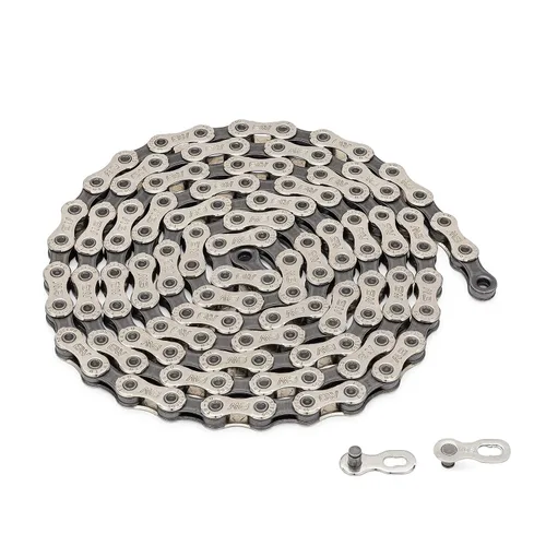 Vista 2 de USA Cadena de bicicleta de 10 velocidades, compatible con bicicletas de carretera y MTB con casetes de 10 velocidades, 116 eslabones
