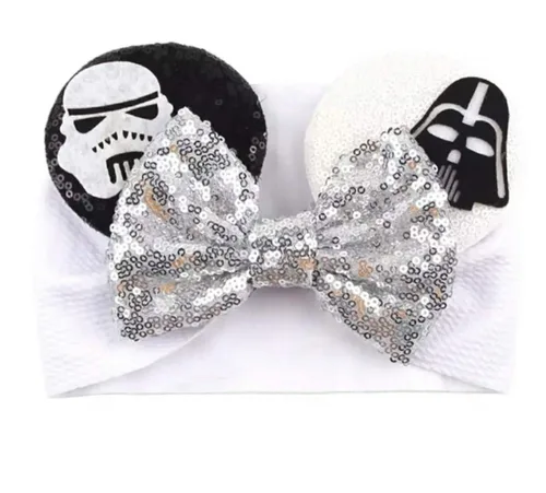 Vista 13 de CLGIFT Diadema con orejas de Minnie para bebés y niños pequeños (Ariel)