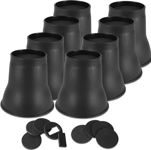 Vista 13 de Paquete de 12 elevadores de muebles de 1 pulgada, elevadores de cama ajustables resistentes para mesa, escritorio, sofá, silla, gabinete, marco