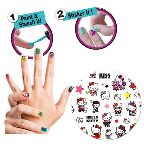 Vista 6 de 6 hojas de calcomanías de arte de uñas, autoadhesivas, suministros de arte de uñas, calcomanías kawaii para uñas, diseños de uñas de gato, dijes