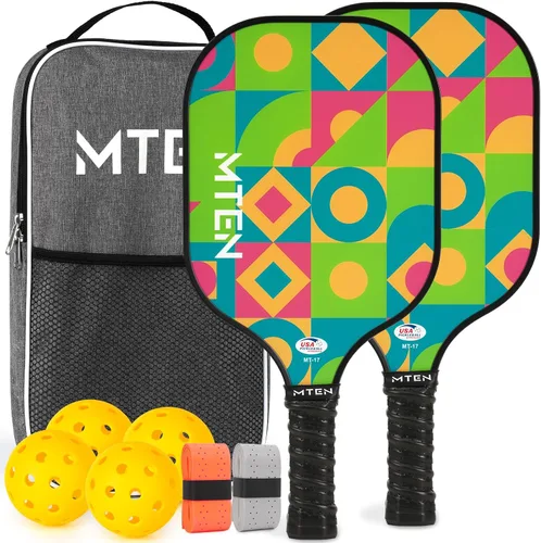 Vista 29 de Pickleball Paddles Set of 2 or 4, or Single Paddle – USAPA Approved Fiberglass Surface Pickleball Rackets Set for Men & Women