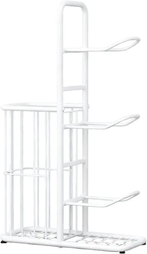 Vista 9 de Estante vertical de bolas para garaje, soporte vertical de exhibición de baloncesto para interiores y exteriores, estante de almacenamiento