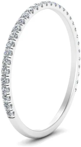 Vista 3 de White Diamond Band in WhiteYellowRose Gold Eternity Wedding Ring, Crown Diamond Ring, Unique Wedding Band, Minimalist Bridal Matching Band