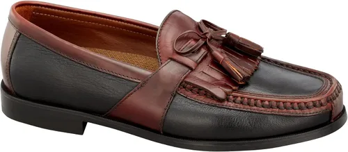 Vista 5 de Johnston & Murphy Mocasines con borlas de Aragón para hombre Negro