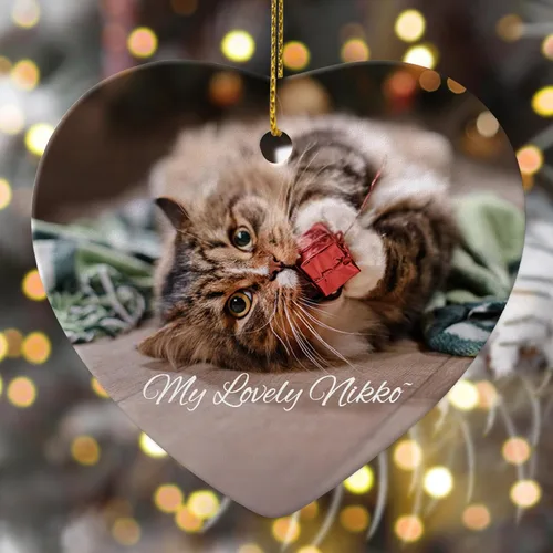 Vista 9 de 4 paquetes de adornos de Navidad personalizados con foto, adornos de Navidad personalizados para perros 2023 para árbol de Navidad, cachorros