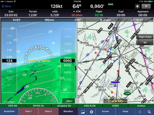 Vista 6 de Receptor Stratux ADS-B de doble banda para la aviación: Meteorología y Tráfico - GPS WAAS externo, AHRS, paquete de batería, montaje de succión