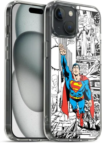 Vista 26 de Head Case Designs Funda de gel con licencia oficial de Superman DC Comics Collage Comicbook Art [protección de grado militar] compatible con Apple