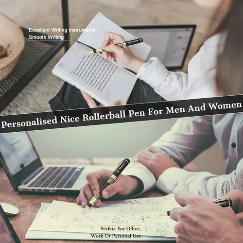 Vista 6 de Bnesi Bolígrafo de lujo, juegos de bolígrafos de escritura personalizados, bonitos bolígrafos para hombres y mujeres, regalo profesional, ejecutivo