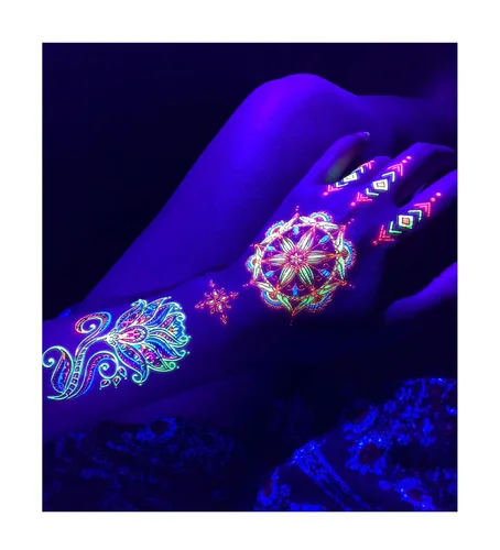 Vista 13 de Tatuajes temporales para mujeres adultas – 2 hojas – Black Big Ying y Yang Koi Fish Kanji Love Skeleton Heart Hand Skull Lotus Sleeve Adultos Tattoo