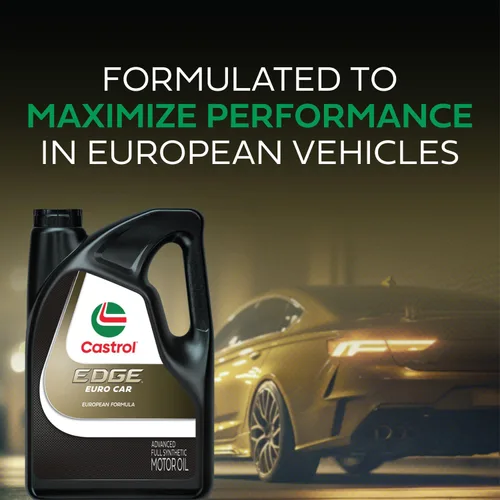 Vista 6 de Aceite de motor sintético avanzado Castrol Edge Euro 0W-40 A3/B4, 1 cuarto de galón, paquete de 6