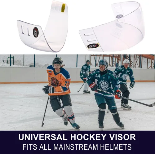 Vista 3 de GY Visera de hockey antiarañazos/antiniebla para casco de hockey