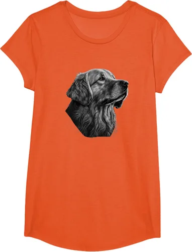 Vista 75 de Camiseta divertida Golden Retriever, Negro