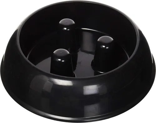 Vista 2 de Brake-Fast Dog Food Slow Feed Bowl - Cuenco pequeño, color rojo