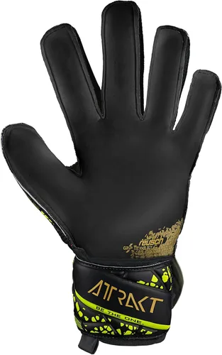 Vista 5 de Reusch Attrakt Infinity - Guantes de portero de fútbol, flexibles y Negro/Dorado