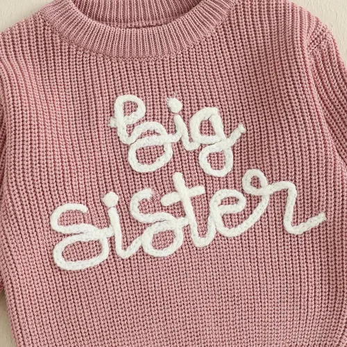 Vista 75 de VISGOGO Suéter a juego para hermanitas grandes y pequeñas, ropa de una sola pieza
