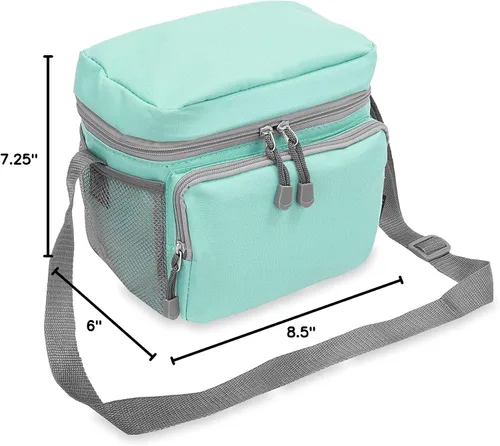 Vista 5 de Everest Cooler Bolsa para el almuerzo, Verde agua), CB6-AQ