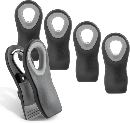 Vista 15 de COOK WITH COLOR Clips para bolsas de chips con imán para almacenamiento de alimentos con agarre hermético para bolsas de pan, bolsas de aperitivos