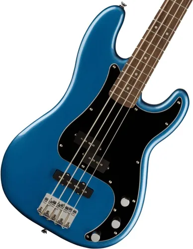 Vista 4 de Squier Affinity Series Precision Bass, azul Lago Placid, diapasón de laurel