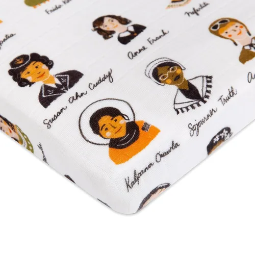 Vista 12 de Babyletto Sábanas para cuna de 100% algodón orgánico para todas las etapas, con certificado GOTS, ajustables 360°, muselina ultra suave