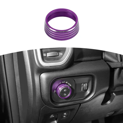 Vista 10 de RT-TCZ para interruptor de faro delantero RAM, anillo de ajuste para RAM 2018-presente negro accesorios interiores 1 unid