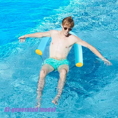Vista 7 de Silla flotante de malla para adultos, silla flotante de piscina, flotador, silla de fideos, flotadores para accesorios de piscina y juguetes
