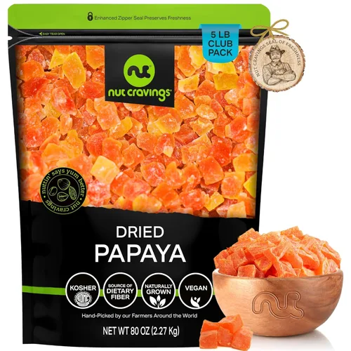 Vista 36 de Damascos turcos desecados al sol, sin azúcar añadido (80 oz, 5 lb, a granel) empaquetados frescos en bolsa resellable, bocadillos de fruta dulce