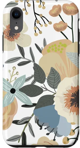 Vista 24 de iPhone 16 Boho Wildflower Garden Earth Tone Botanical Floral Pattern Case