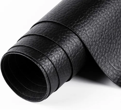 Vista 17 de ANMINY - Tela de piel sintética de vinilo de 54 pulgadas de ancho para tapicería por yarda, de 0.7MM de grosor, cuero PU suave, material de vinilo