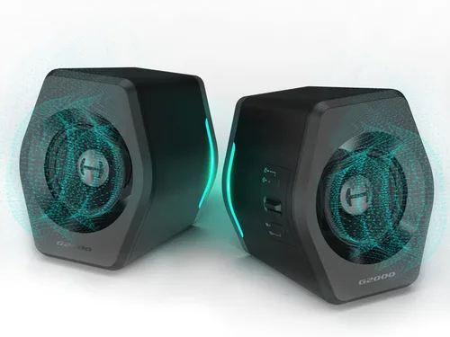 Vista 9 de Edifier G2000 32W Altavoces de PC para Computadora de 32W para Gaming en Escritorio PC Laptop Mac Computadora Woofer Altavoces Bluetooth USB Rosa
