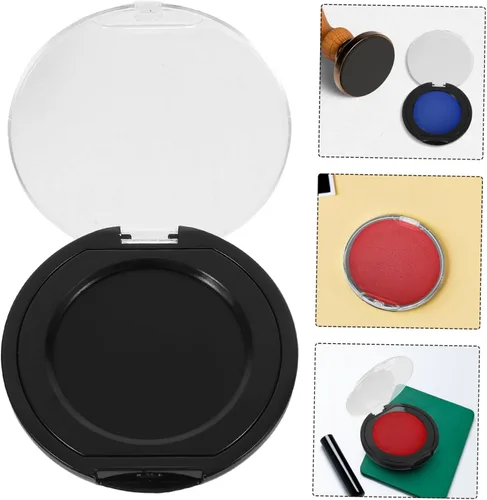 Vista 9 de Fingerprint Ink Pad Mini Thumbprint Pads Inkless Secure Identification Notary Office Legal Documentation