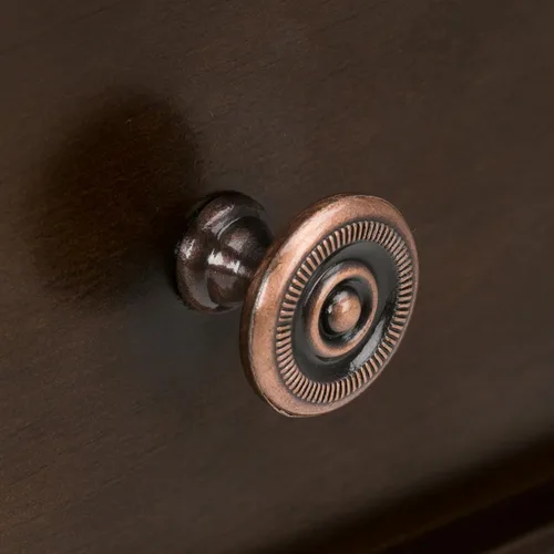 Vista 5 de SIMPLIHOME Carlton Mesa de café – Mesa de cóctel de transición de madera maciza de 44 pulgadas de ancho en marrón tabaco oscuro, mesa clásica