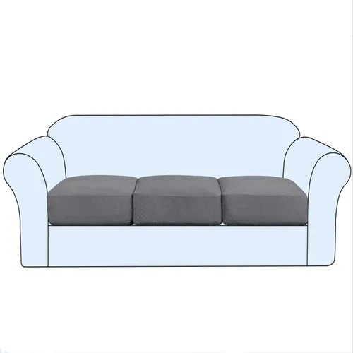 Vista 16 de Funda de cojín elástica para sofá, funda de asiento, funda de sofá de dos plazas, protector de elastano elástico para muebles para asiento (negro, 1)
