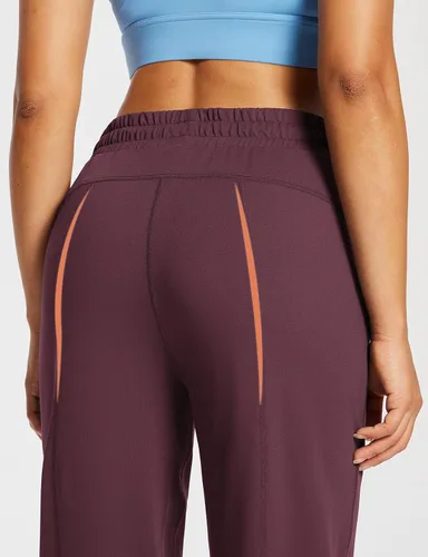 Vista 3 de baleaf Pantalones deportivos de pierna recta de 28 a 30 pulgadas para mujer, pantalones deportivos de pierna ancha, bolsillos elásticos y suaves