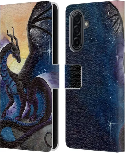 Vista 14 de Head Case Designs Officially Licensed Carla Morrow Galactic Entrancement Dragons Leather Wallet Case Compatible with Samsung Galaxy A07 4G