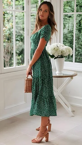 Vista 4 de Minivestido casual de mujer para primavera y verano