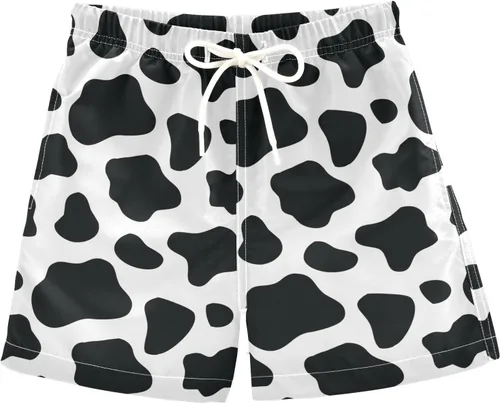 Vista 11 de Aflyko Pantalones cortos de baño para niños, traje de baño para niñas, traje de baño de playa de secado rápido para todo el día Multi- Azul Rojo