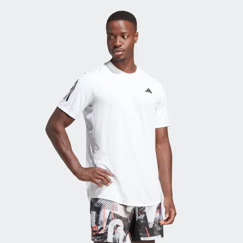 Vista 4 de adidas Camiseta de tenis Club de 3 rayas para hombre