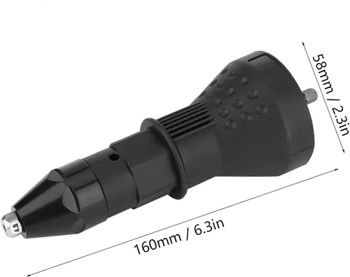 Vista 8 de Hilitand Adaptador de pistola remachadora eléctrica Adaptador de pistola de tuerca remachadora Adaptador de pistola remachadora Inserto remachador