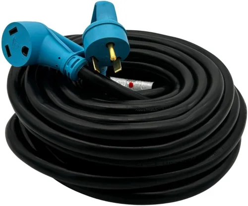 Vista 5 de Cable de extensión RV/EV de 50 pies y 30 amperios para TT-30P a TT-30R