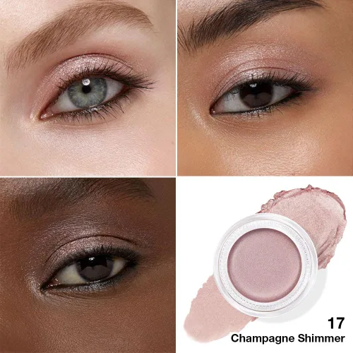 Vista 3 de evpct Paleta de maquillaje en pote de sombra de ojos en crema única para mujeres mayores, sombra de ojos de champán con shimmer, glitter metálico