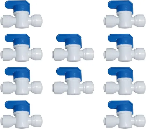 Vista 9 de Malida Válvulas de unión de caños de agua de igual diámetro externo, de conexión rápida. Válvula de 1/4 x 1/4 pulgadas de diámetro externo