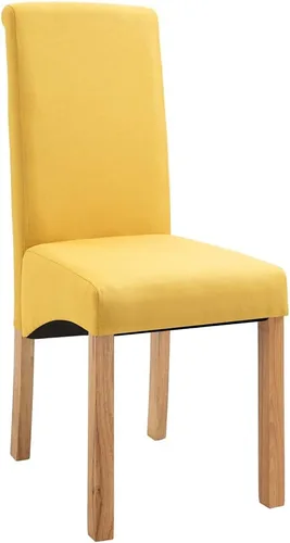 Vista 3 de Dining Chairs 4 Pcs Yellow Fabric,Living Room Dining Chairs,Counter Dining Chairs Suitable for Daily Dining Or Special Events Such As Meetings