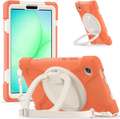 Vista 50 de 360 Rotation Case for Galaxy Tab ActivePro/Tab Active4 Pro/Active 5 Pro 10.1" Sturdy Cover Rotate Ring Stand Shoulder Carrying Strap Hand Strap