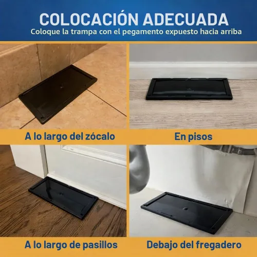 Vista 9 de Trampas de pegamento para interiores para el hogar, paquete de 12, trampas de pegamento a granel para ratas, ratones, serpientes y lagartos,