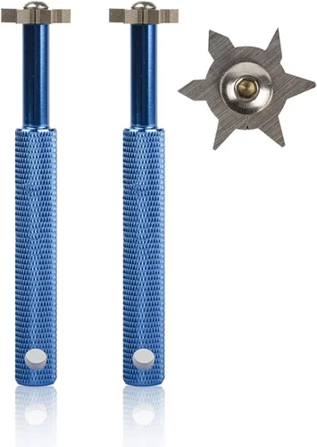 Vista 16 de HIFROM Afilador de ranuras con 6 cabezales – Afilador de ranuras para palos de golf, herramienta de reranurado y limpiador para todos los hierros