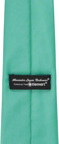 Vista 426 de tiemart Corbata de color sólido para hombre Longitud estándar