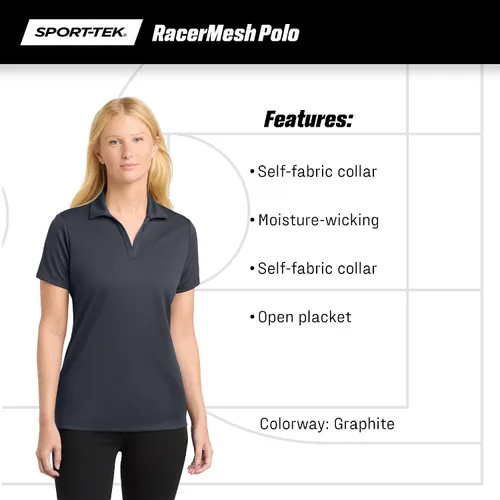 Vista 5 de Sport Tek Polo transpirable para mujer