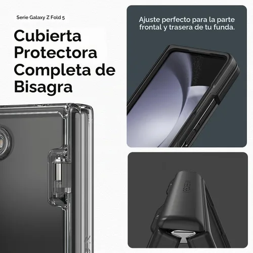Vista 7 de VRS DESIGN Funda de teléfono para Galaxy Z Fold 5 5G (2023) [Terra Guard Modern], funda de estilo moderno y limpio de alta calidad