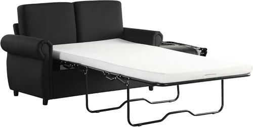 Vista 5 de Sofá cama pequeño para sala de estar o dormitorio, incluye cama extraíble