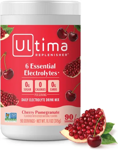 Vista 10 de Ultima replenisher Electrolyte polvo Nueva Fórmula, 1, 1 Zero Sugar Grape Hydration Powder with 6 Electrolytes & Minerals - Sugar Free